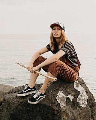 Girl on a Rock