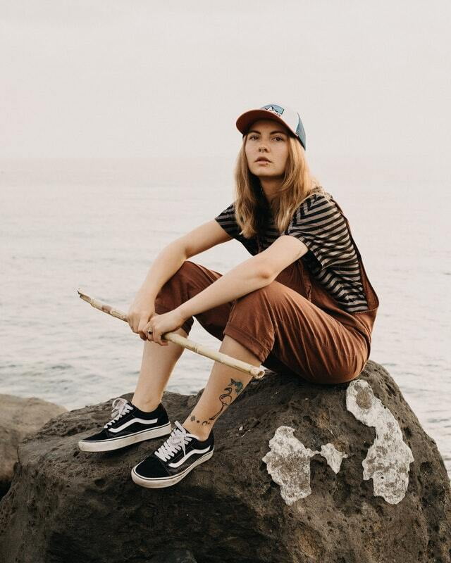 Girl on a Rock